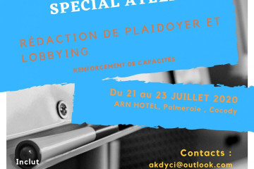 ATELIER en renforcement de capacités sur le thème du plaidoyer et lobbying