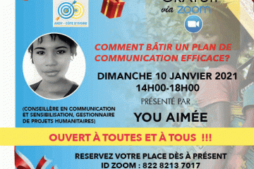FORMATION : COMMENT CONSTRUIRE UN PLAN DE COMMUNICATION EFFICACE (CADEAU NOUVEL AN AKDY-CÔTE D'IVOIRE)