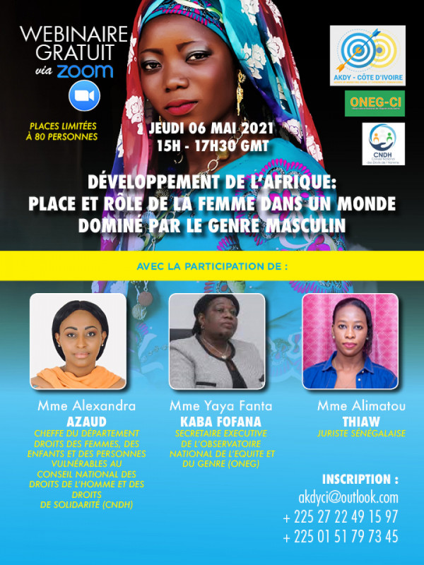 DEVELOPPEMENT DE L'AFRIQUE : Place et rôle de la femme dans un monde dominé par le genre masculin