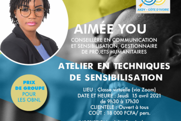 ATELIER DE TECHNIQUES DE SENSIBILISATION