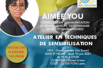 ATELIER DE TECHNIQUES DE SENSIBILISATION