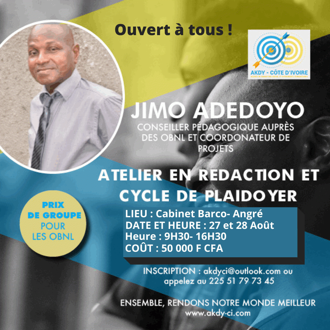 FORMATION EN CYCLE ET REDACTION DE PLAIDOYER