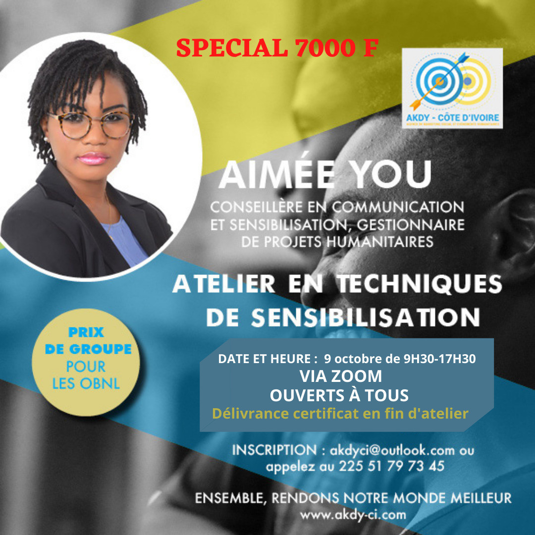 ATELIER EN TECHNIQUES DE SENSIBILISATION