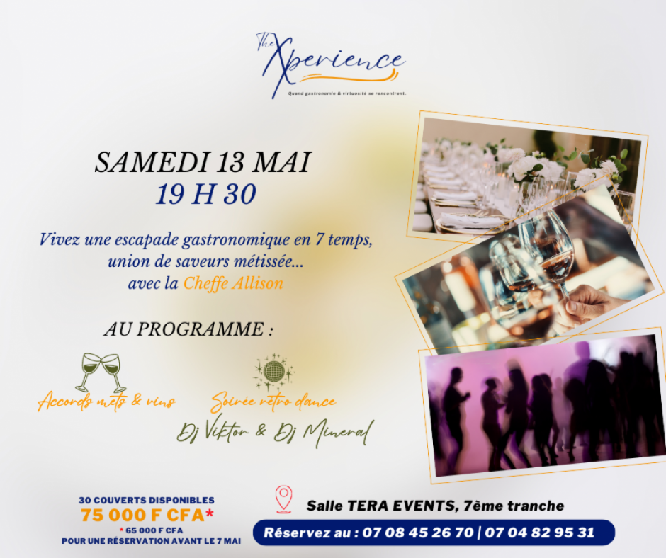 THE XPERIENCE #1 - Dîner gastronomique en 7 temps avec Cheffe Allison