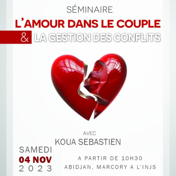 Séminaire l'amour dans le couple & la gestion de conflits