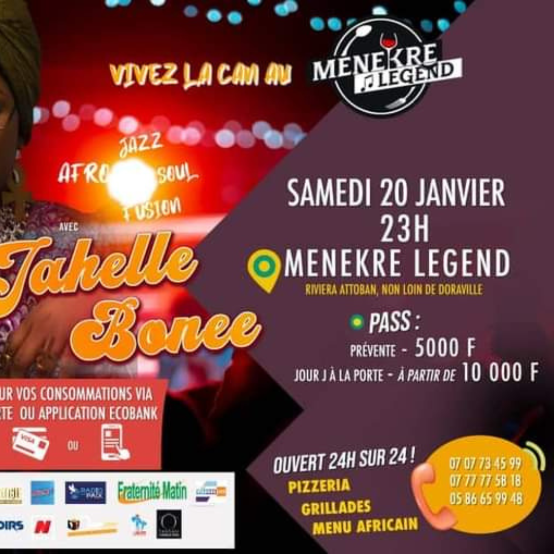 Soirée avec JAHELLE BONEE