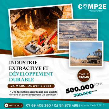 Certificat en Industrie Extractive et Développent Durable