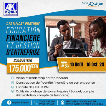 CERTIFICAT EDUCATION FINANCIERE ET GESTION D'ENTREPRISE
