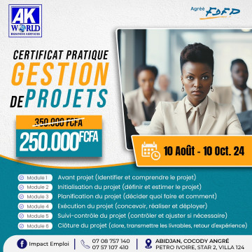 CERTIFICAT PRATIQUE GESTION DE PROJET
