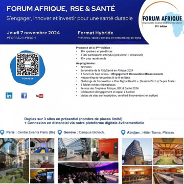 FORUM AFRIQUE, RSE ET SANTÉ - 3ème édition