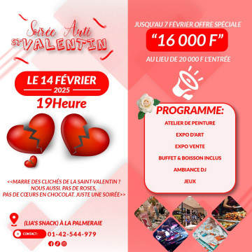 Soirée anti Saint-Valentin
