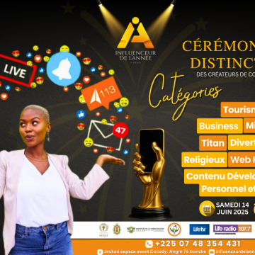 INFLUENCEUR DE L'ANNEE