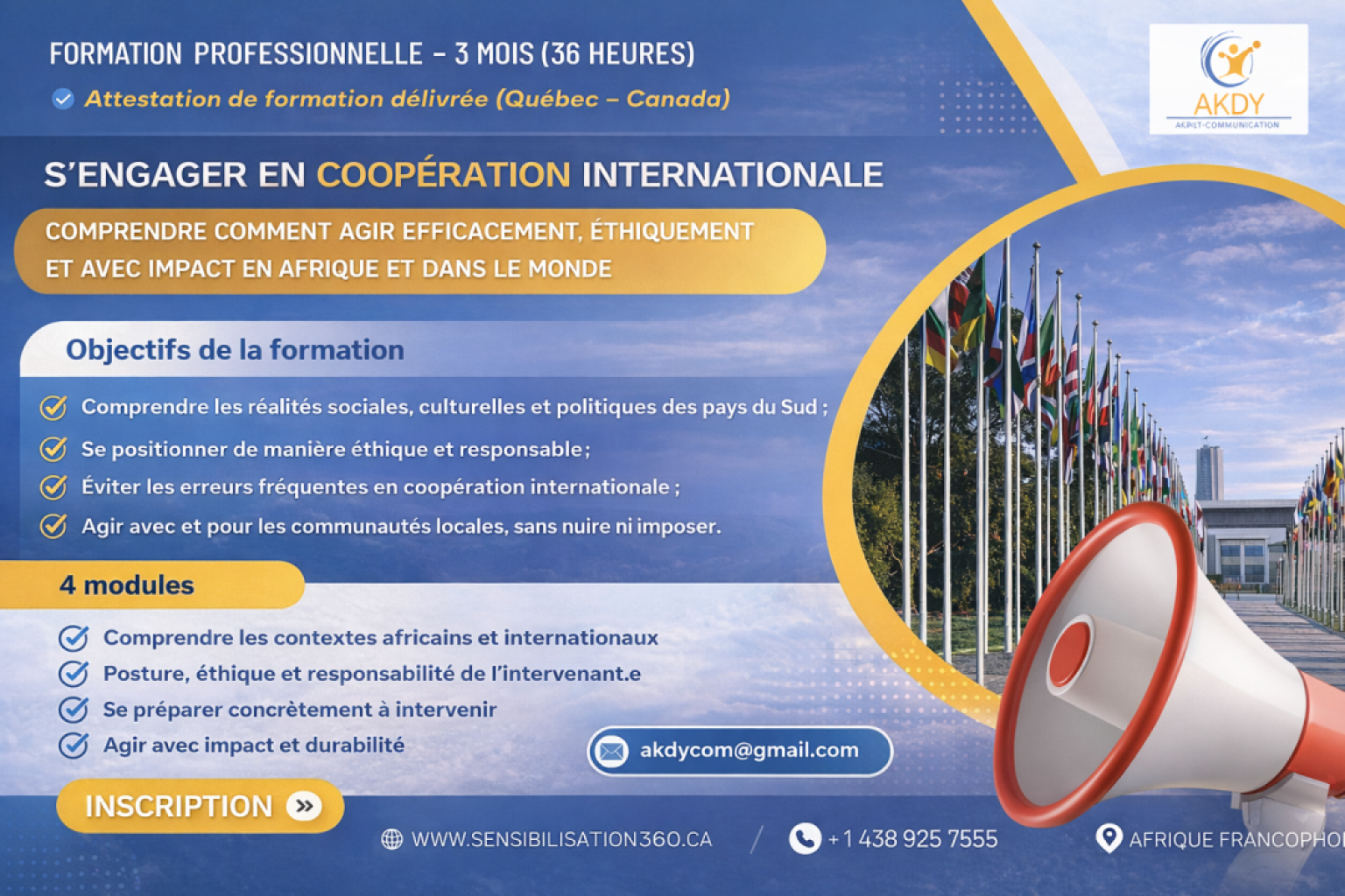Formation en coopération internationale