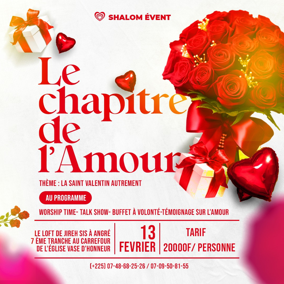 LE CHAPITRE DE L'AMOUR : LA SAINT VALENTIN AUTREMENT