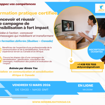FORMATION : RÉUSSIR UNE CAMPAGNE DE SENSIBILISATION