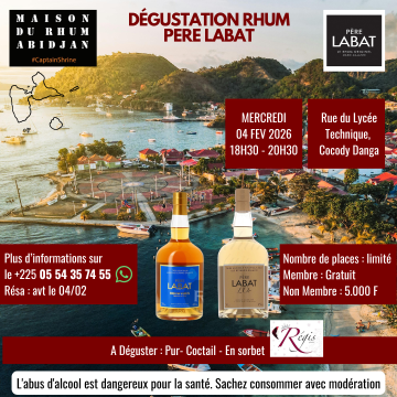 Dégustation - Rhums Père LABAT