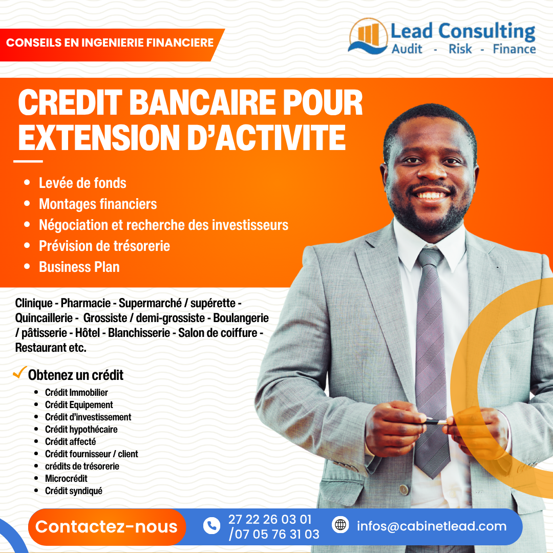 CREDIT BANCAIRE POUR AGRANDIR VOTRE ACTIVITE