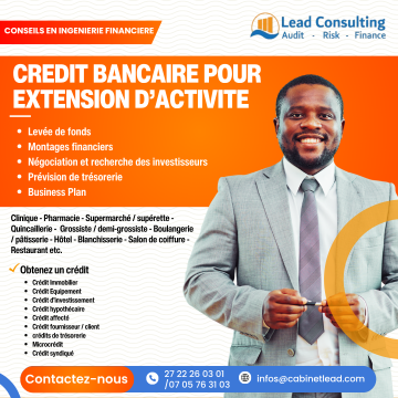 CREDIT BANCAIRE POUR AGRANDIR VOTRE ACTIVITE