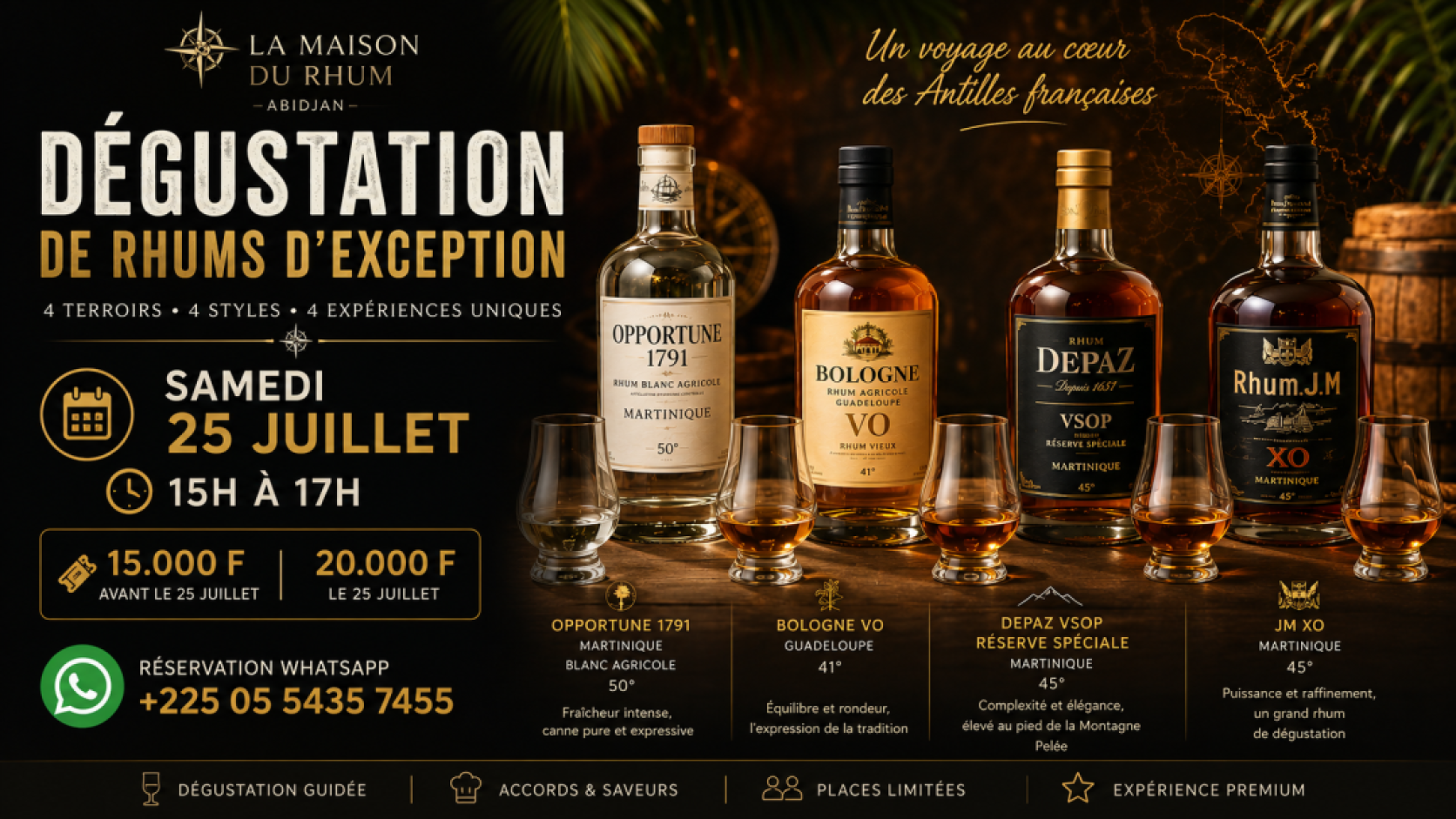 Atelier Dégustation Rhums Agricoles